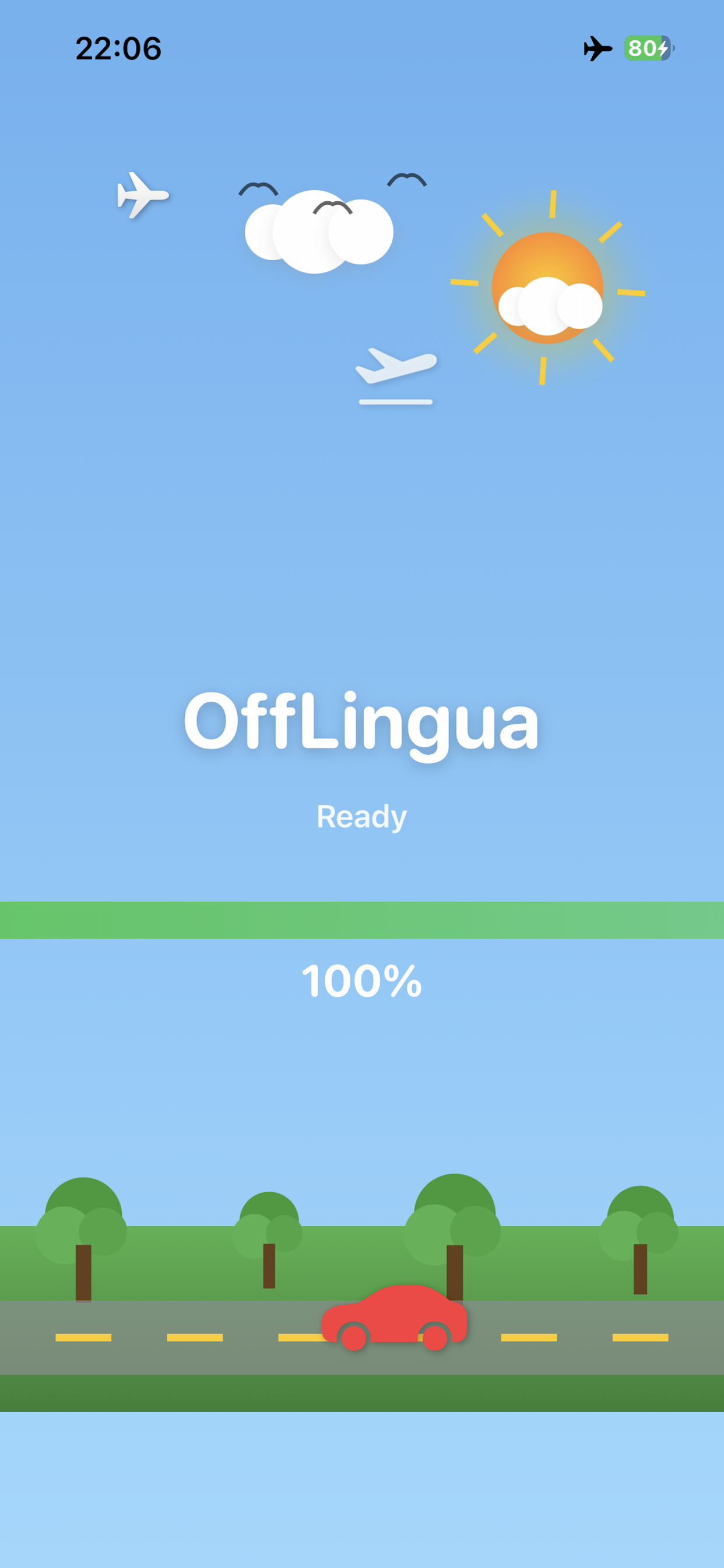 Model loading screen